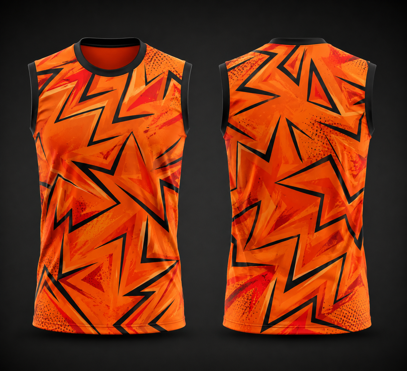 hyderabad   fan jersey round neck sleeveless name and number print